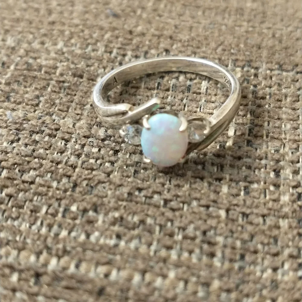 Colorful opal ring - Picture 6 of 6